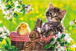 APPLEONE Jigsaw Puzzle 88-106 Kitten'S Picnic With Little Chick 88 L-Pieces- Japan Figure Store - #1 Bring To You The Best Japanese Goods